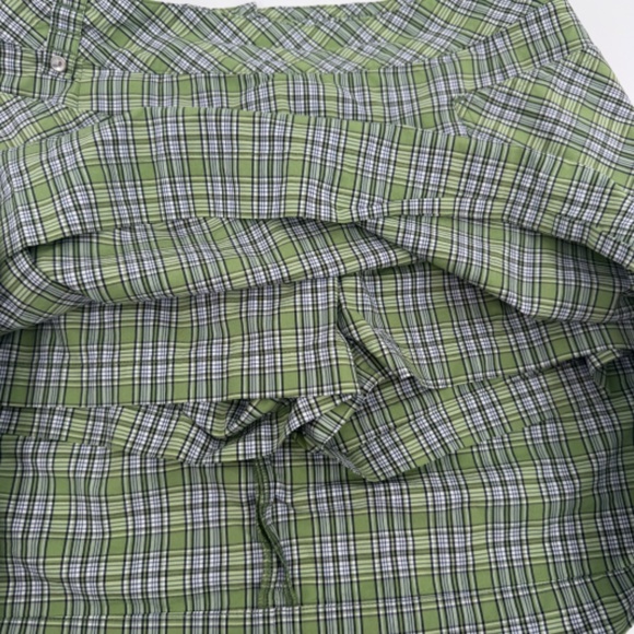 Lole Skort Women 8 Green Plaid Pleated Stretch Tennis Preppy Golf Quick Dry - Picture 6 of 15